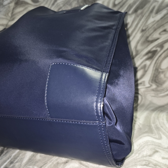 Tory Burch Nylon Leather Tote Bag (Navy Blue) - Picture 7 of 11